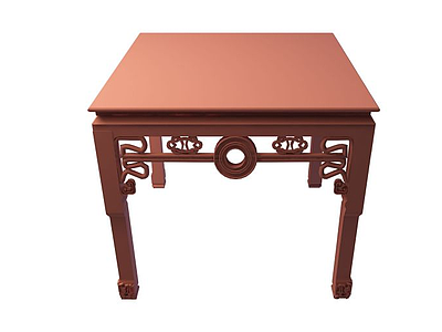 中式古典八仙桌模型3d模型