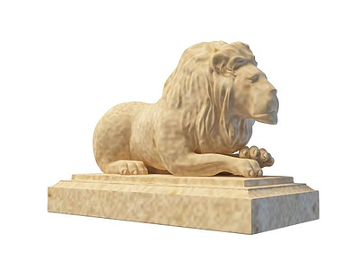 狮子雕塑模型3d模型