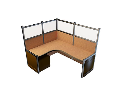 普通办公桌模型3d模型