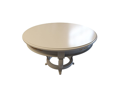 高档圆桌模型3d模型