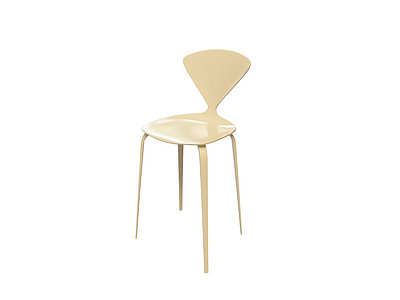 3d现代高脚餐椅模型