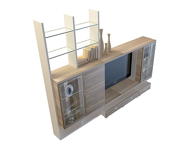 时尚电视柜模型3d模型