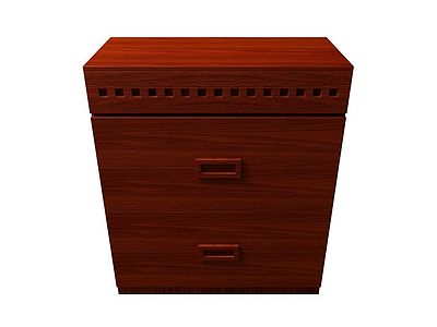 中式木质柜子模型3d模型