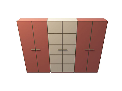 3d卧室衣柜模型