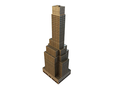 3d商住楼模型