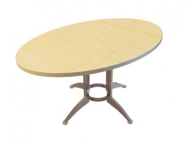 中式椭圆形餐桌模型3d模型
