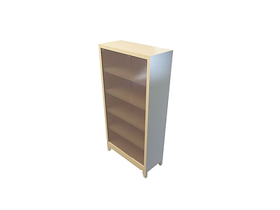 简约实木衣柜模型3d模型