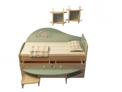 时尚儿童床模型3d模型
