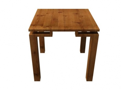 田园实木桌模型3d模型