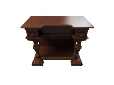 豪华实木边柜桌模型3d模型