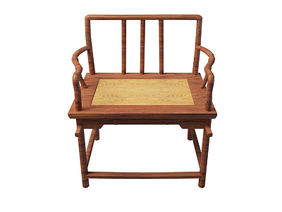 实木太师椅模型3d模型
