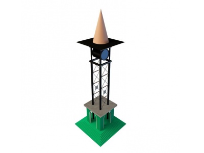 塔模型3d模型