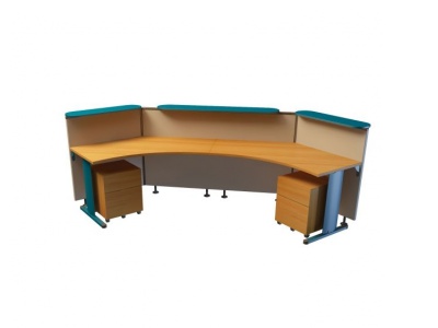 3d行政办公桌模型