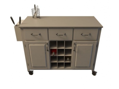 厨房移动式酒柜模型3d模型