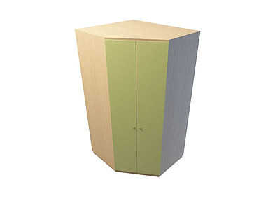 多边形衣柜模型3d模型