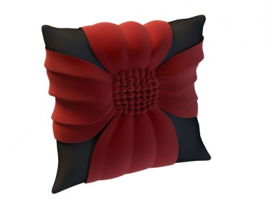 红花抱枕模型