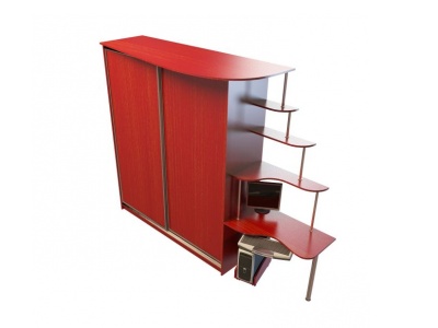 3d红色衣柜模型