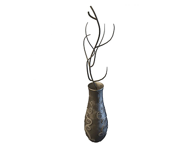 花瓶雕花模型3d模型