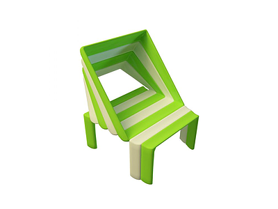 绿色椅子模型3d模型
