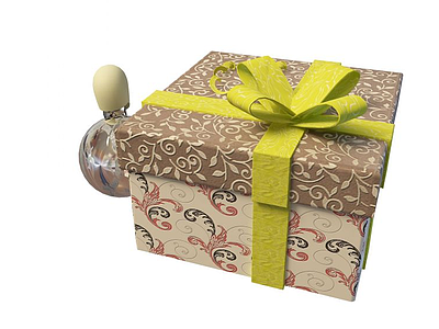 3d韩式礼品盒免费模型