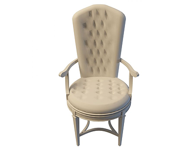 拉扣皮质椅模型3d模型