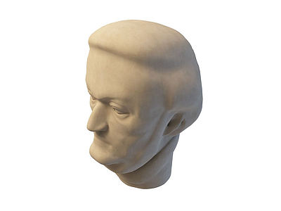 人头雕塑模型3d模型