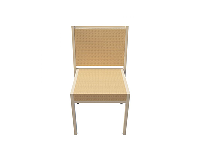 3d浅卡其色椅子模型