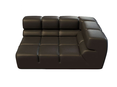 3d黑色沙发组合免费模型