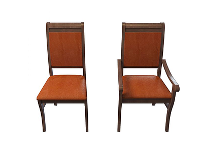 木质座椅模型3d模型