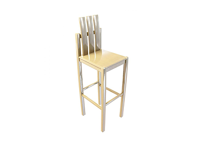 木质吧椅模型3d模型