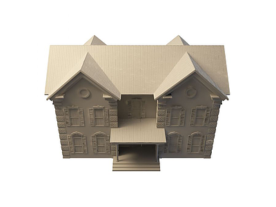 3d高档别墅免费模型