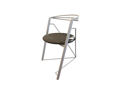 3d灰色椅子模型