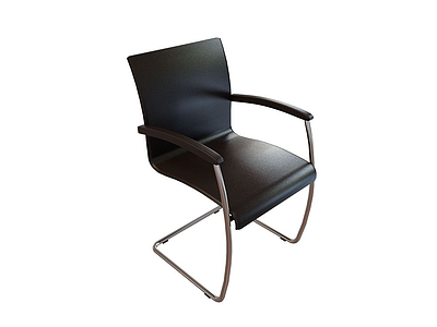 办公室弓形椅模型3d模型