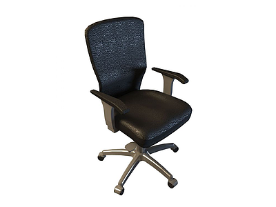 3d黑色座椅模型