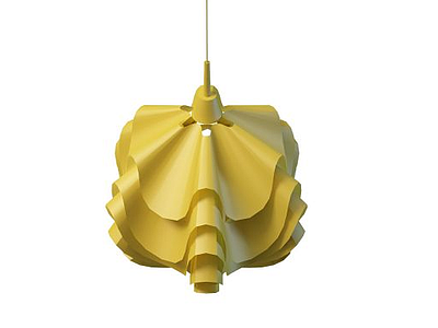 黄色吊灯模型3d模型