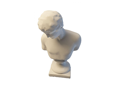 3d人物头像雕塑免费模型