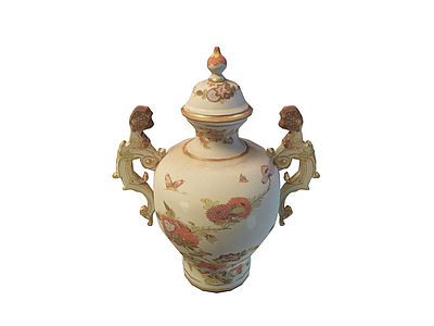 古典花瓶模型
