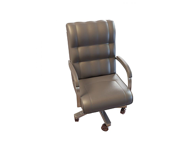 3d皮质办公椅模型