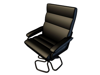 黑色办公椅模型3d模型