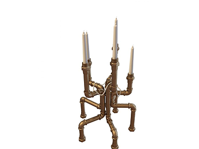 3d蜡烛台免费模型