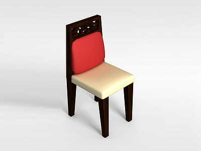 3d欧式雕花餐椅模型