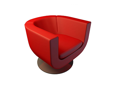 U型沙发椅模型3d模型
