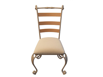 3d欧式精美餐椅模型