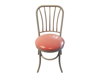 铁艺圆形座面椅模型3d模型