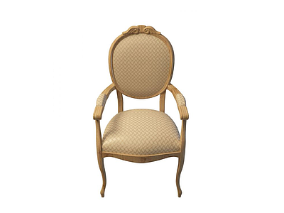 3d欧式皮质椅模型