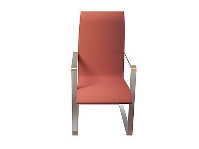 现代不锈钢弓形椅模型3d模型