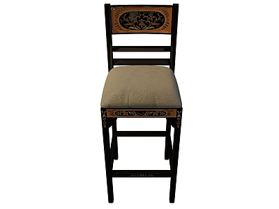 复古椅子模型3d模型