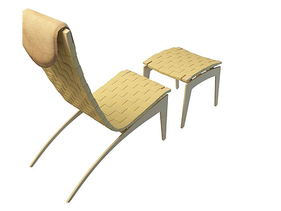 3d简约休闲躺椅免费模型
