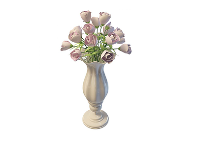 欧式花瓶模型3d模型
