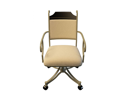 3d欧式办公椅模型